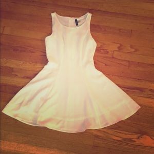 White Fit & Flare Dress